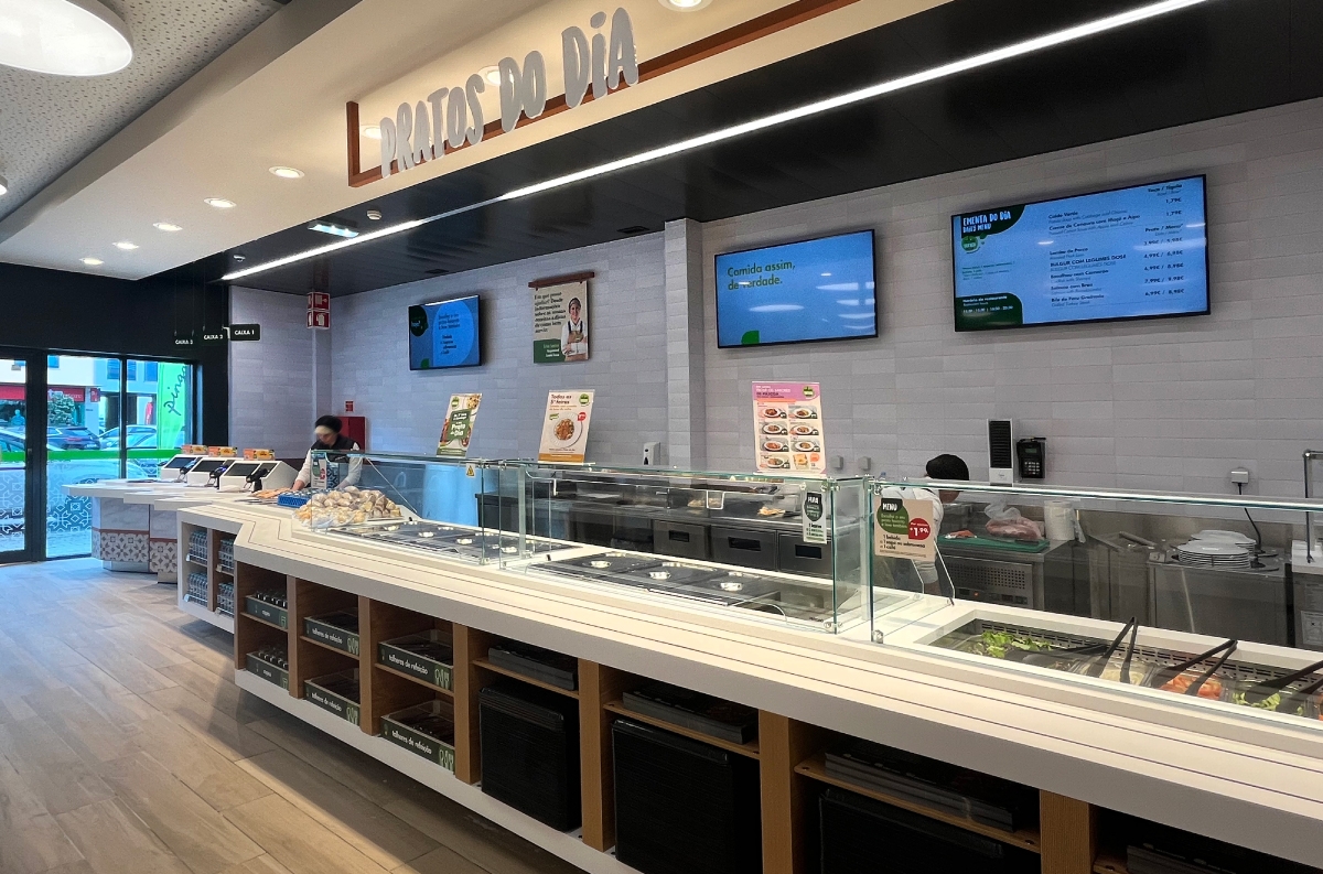 Refeições e takeaway em alta